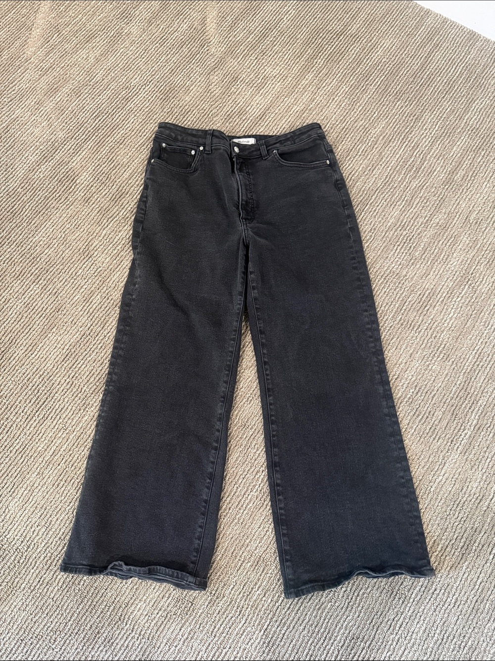 CurvyBblack size 32Wide-Leg Women's Jeans - Classic High-Rise- Madewell